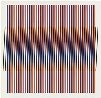 CARLOS CRUZ-DIEZ Group of 4 Addition Chromatique color screenprints.